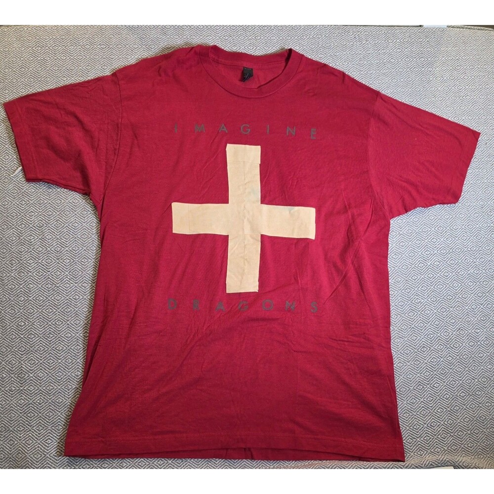 Tulex “Imagine Dragons” Graphic T-Shirt Red XL Unisex Band Tee